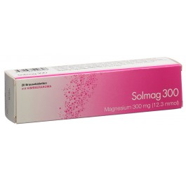 SOLMAG 300 cpr eff arôme framboise bte 20 pce