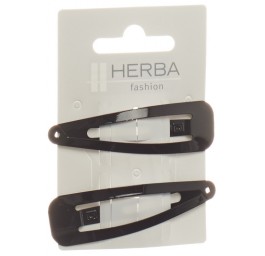 HERBA clic-clac 6.8cm noir 2 pce