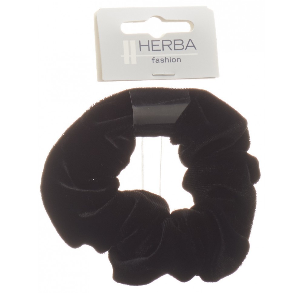 HERBA Scunci 11cm velours noir