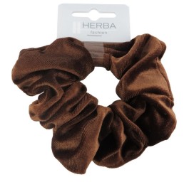 HERBA Scunci 11cm velours marron