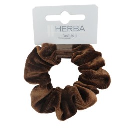 HERBA Scunci 9cm velours marron