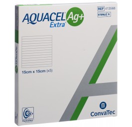 AQUACEL Ag+ Extra compresse 15x15cm 5 pce