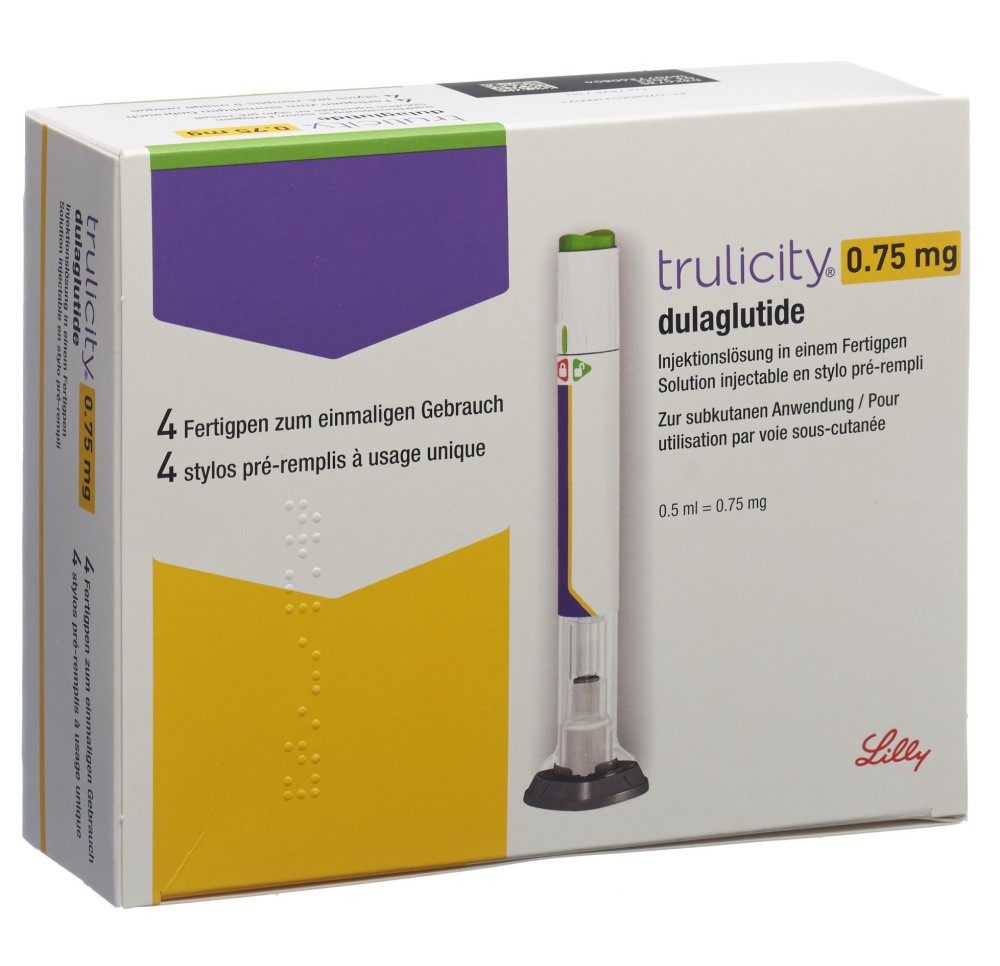 TRULICITY sol inj 0.75 mg/0.5ml styl pré 4 pce TRULICITY sol inj 0.75 mg/0.5ml styl pré 4 pce