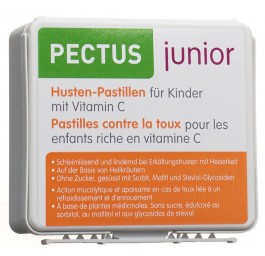 PECTUS Junior past bronchiques enf vit C 24 pce