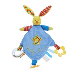 TOODO BABY LUNA Bunny doudou activités bleu