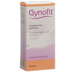 GYNOFIT lingettes intimes non parfumées 12 pce