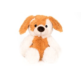 HABIBI PLUSH chien assis blanc beige