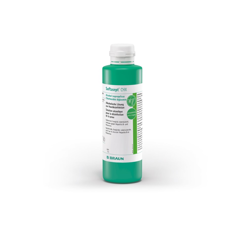 SOFTASEPT chlorhexidine sol 2 % fl vert 250 ml