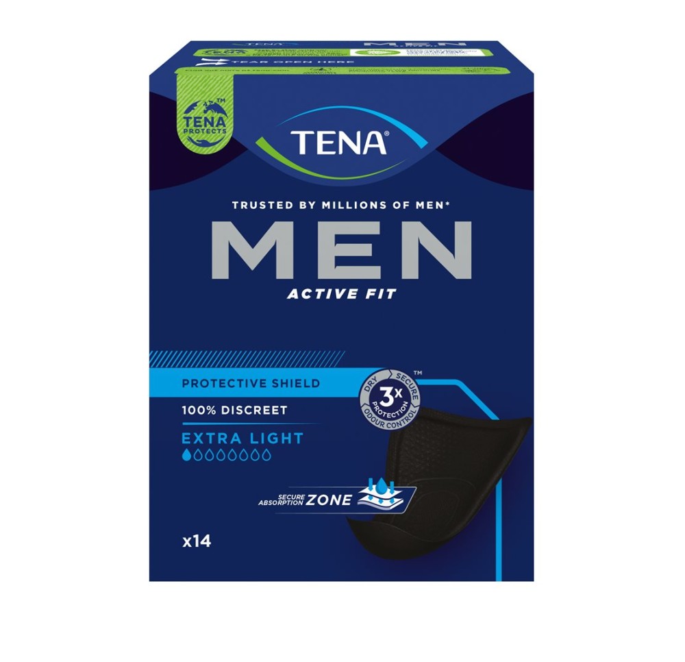 TENA Men Protective Shield Ex Light 14 pce
