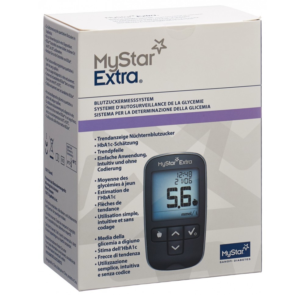 MYSTAR Extra système autosurveillance glycémie