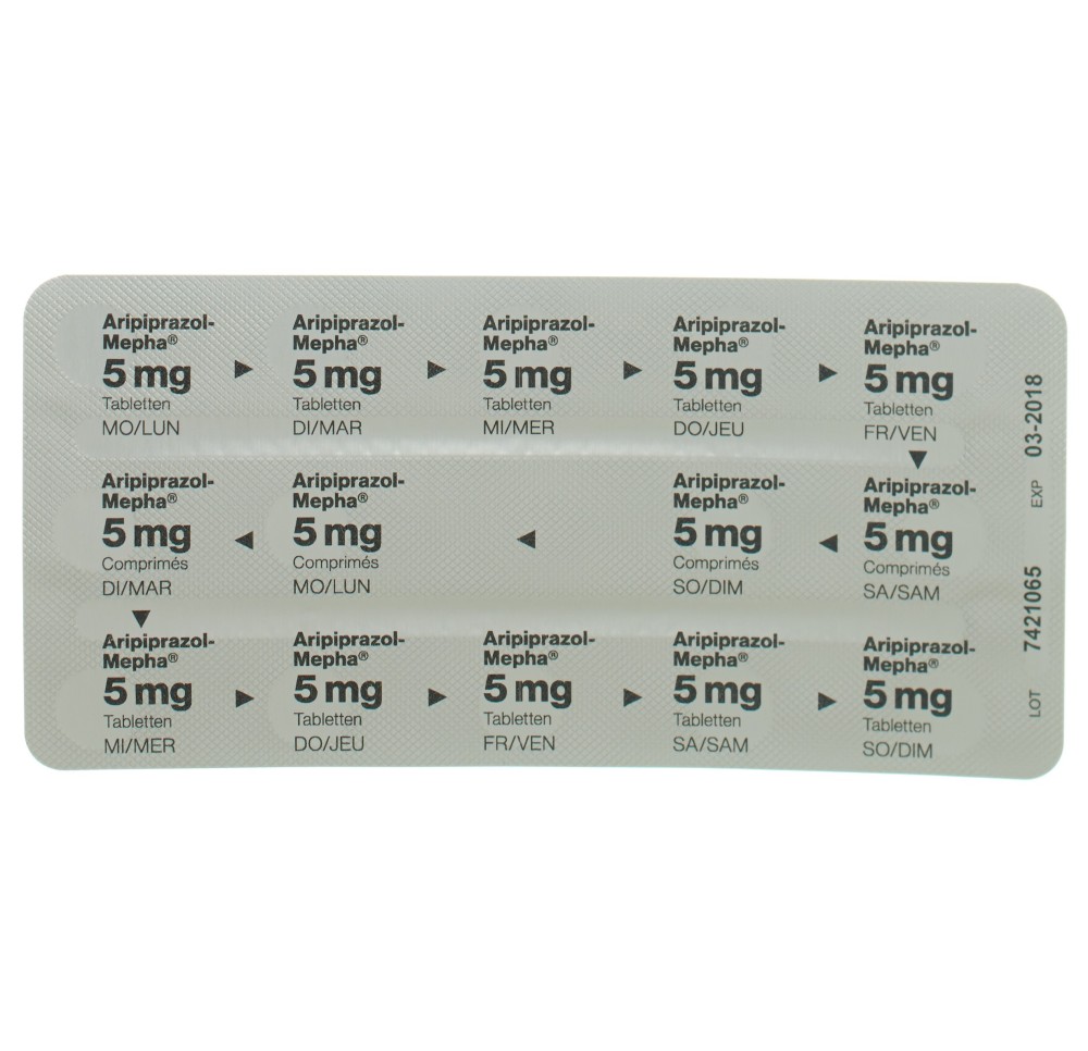 ARIPIPRAZOL Mepha cpr 5 mg 98 pce ARIPIPRAZOL Mepha cpr 5 mg 98 pce