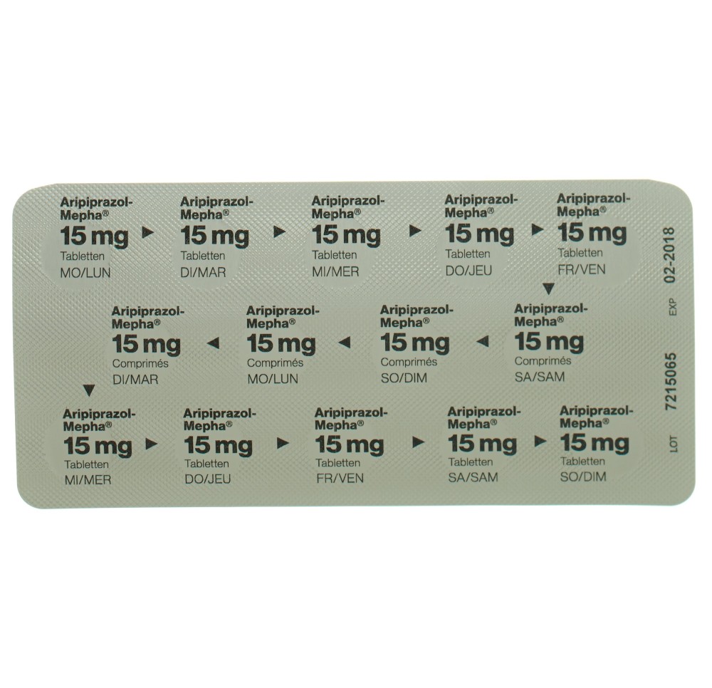 ARIPIPRAZOL Mepha cpr 15 mg 98 pce ARIPIPRAZOL Mepha cpr 15 mg 98 pce