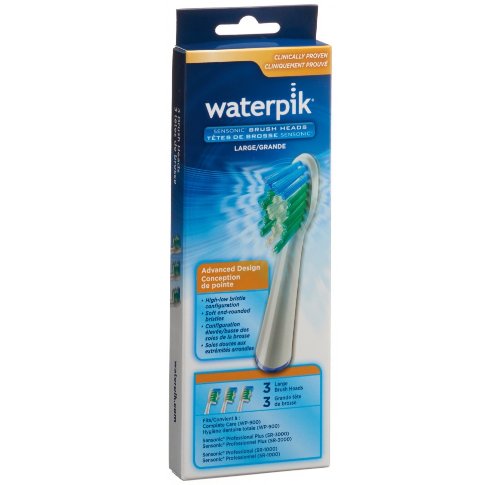 WATERPIK brosses de rechange stand SRRB-3E 3 pce