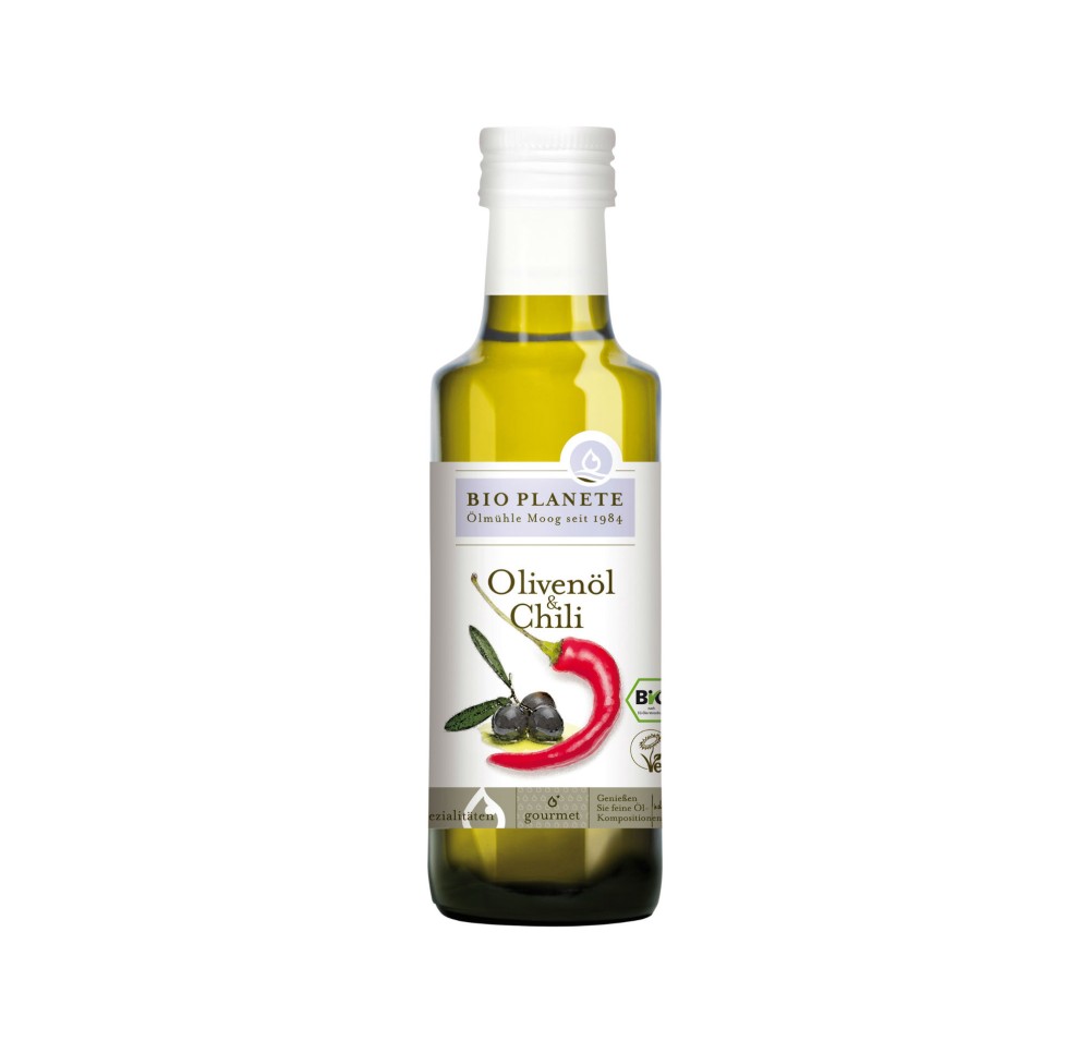 BIO PLANETE huile d'olive et chili 100 ml BIO PLANETE huile d'olive et chili 100 ml