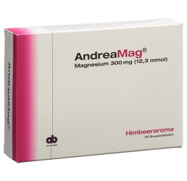 ANDREAMAG 300 mg arôme framboise bte 60 pce