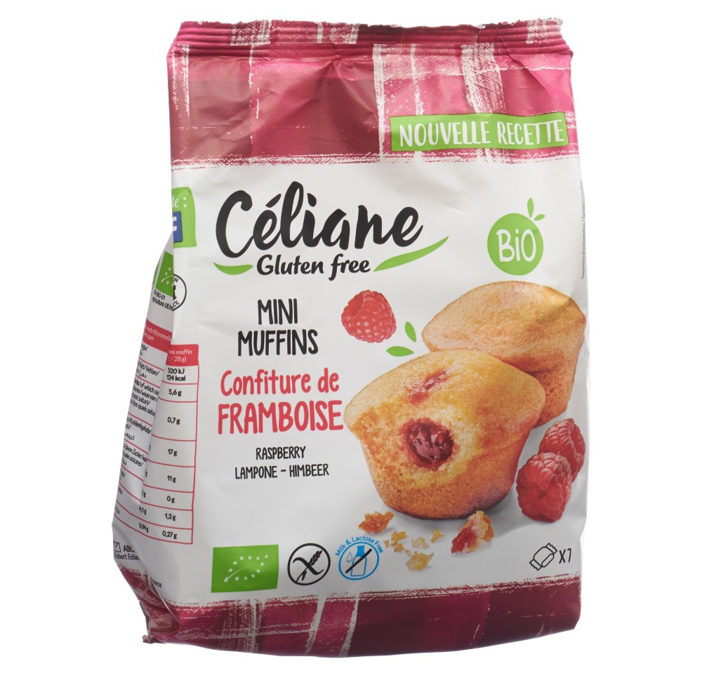 CELIANE moelleux framboise sans gluten bio 200 g CELIANE moelleux framboise sans gluten bio 200 g