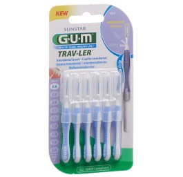 GUM Trav-Ler 0.6mm ISO1 cyl mauve 6 pce