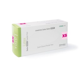 COSALINE Gants examen XS Latex Sat bl no p 100 pce