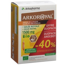 ARKOROYAL gelée royale 1500 mg bio duo 2 x 20 pce