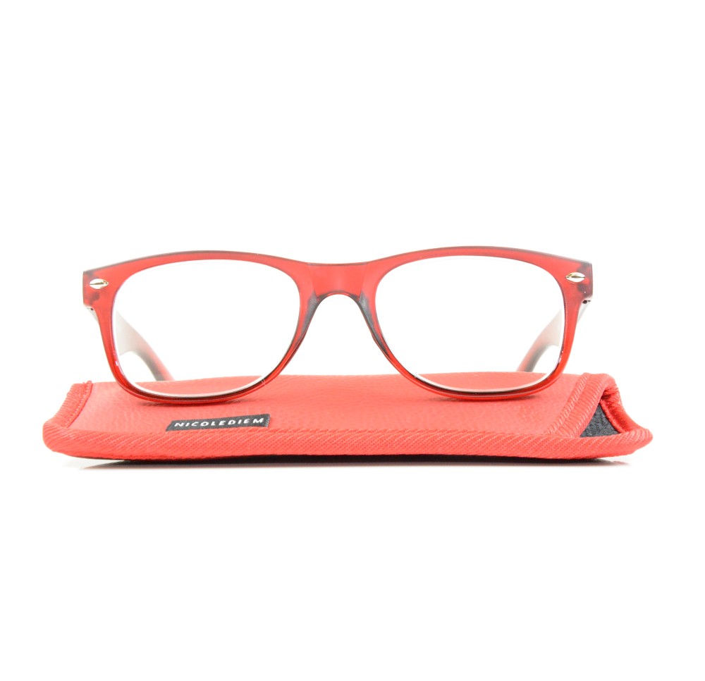NICOLE DIEM lunettes lecture 2.50dpt Act burgundy