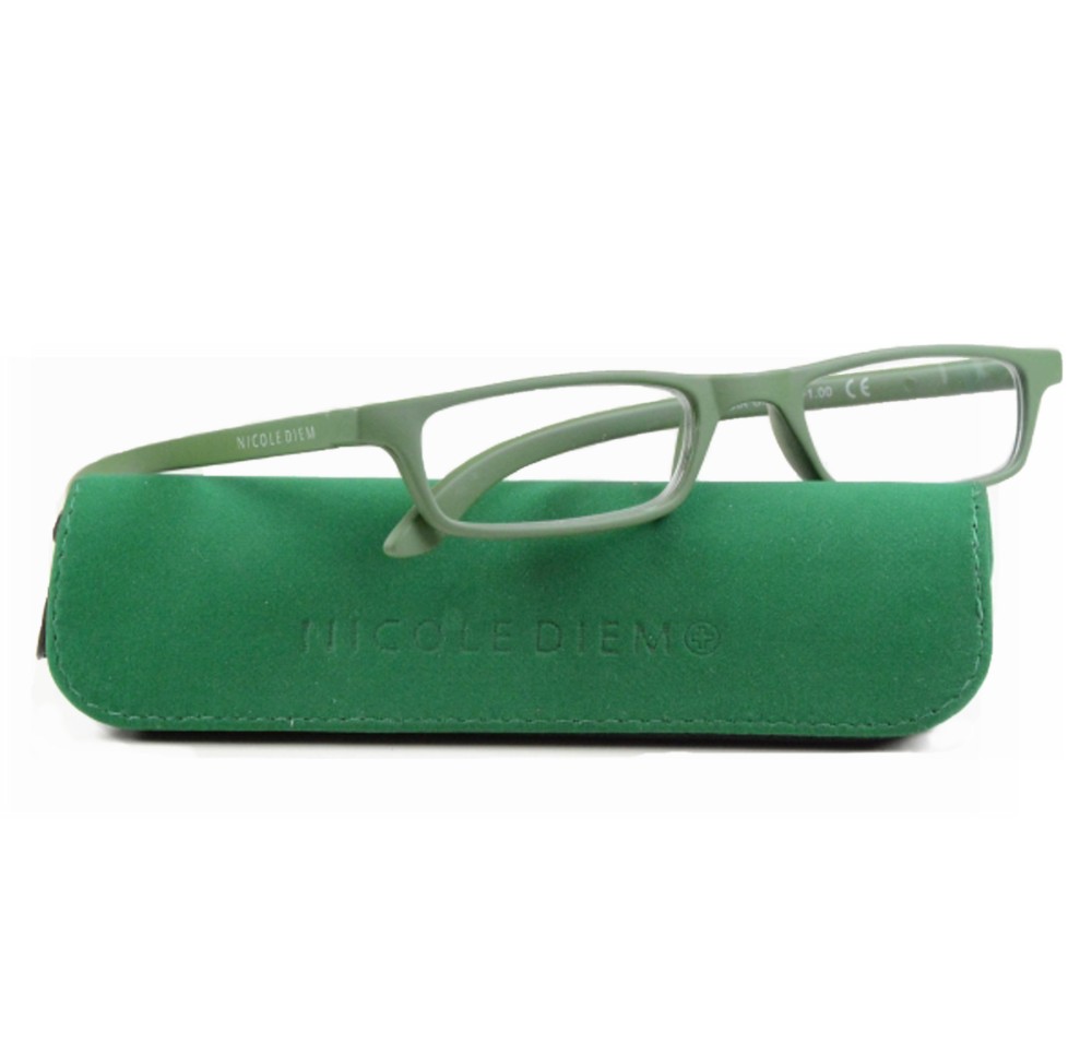 NICOLE DIEM lunettes lecture 1.00dpt Valence vert