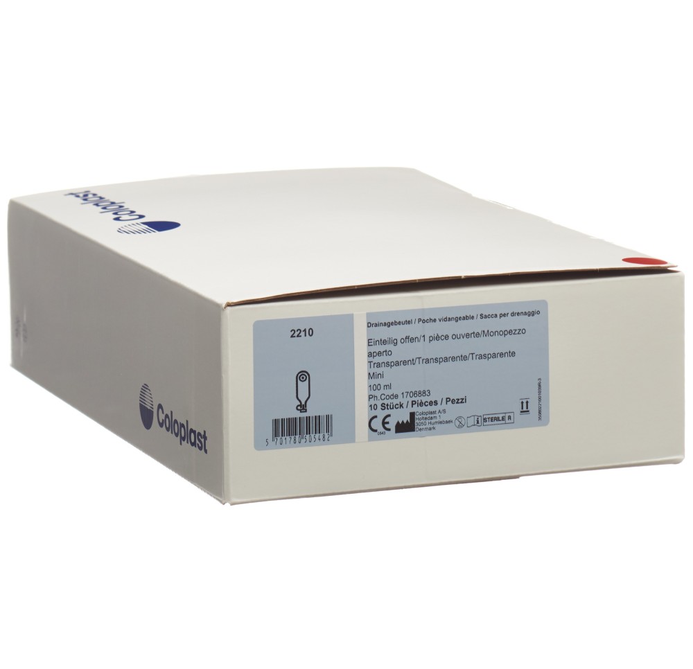 COLOPLAST drainage 5-38mm 100ml vidable st 10 pce