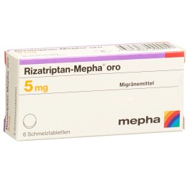 RIZATRIPTAN Mepha oro cpr orodisp 5 mg 6 pce