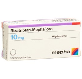 RIZATRIPTAN Mepha oro cpr orodisp 10 mg 3 pce