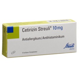 CETIRIZINE Streuli cpr pell 10 mg 10 pce