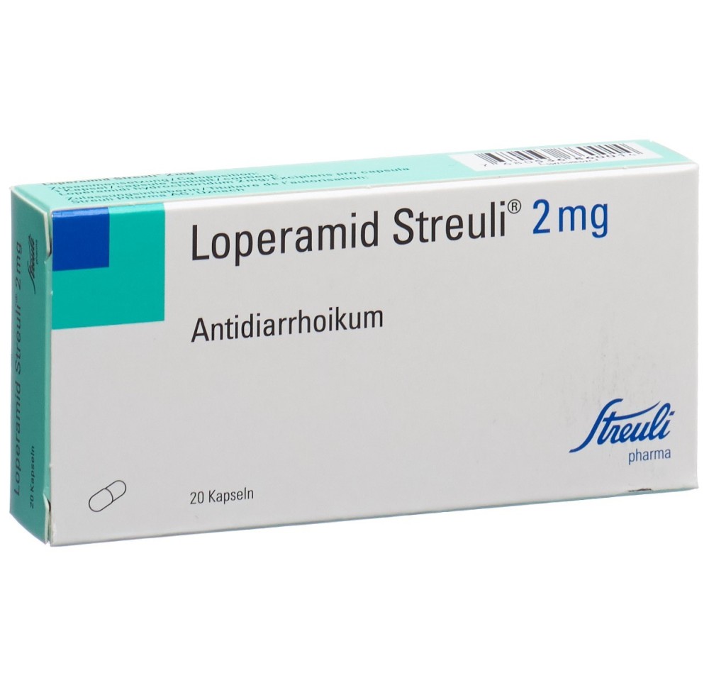 LOPERAMIDE Streuli caps 2 mg 20 pce LOPERAMIDE Streuli caps 2 mg 20 pce