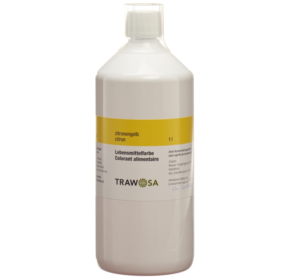 TRAWOSA colorant alimentaire citron 1000 ml