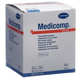 MEDICOMP Extra 6 plis S30 7.5x7.5cm st 25 x 2 pce