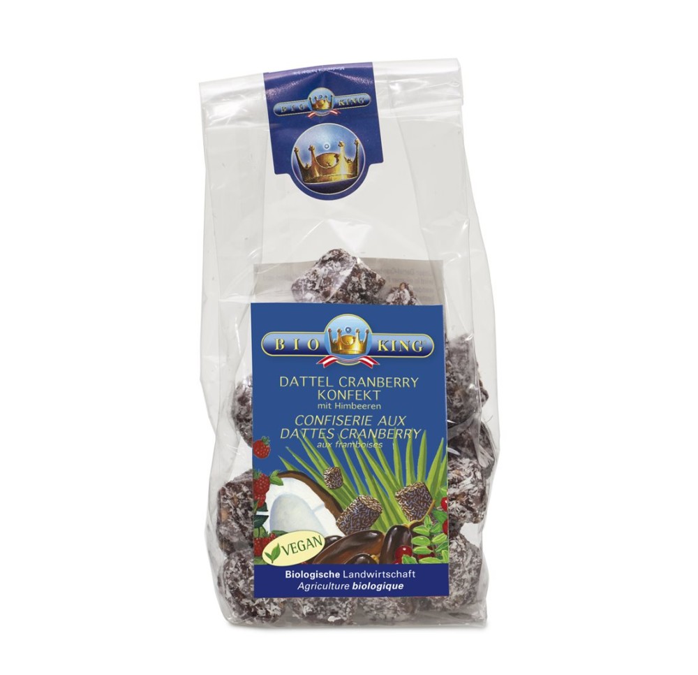 BIOKING confiserie aux dattes canneberge bio 125 g BIOKING confiserie aux dattes canneberge bio 125 g