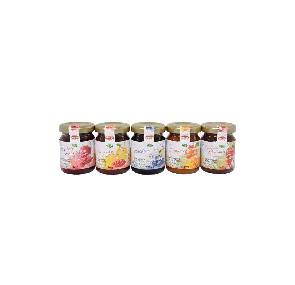 MORGA MIDGET confiture fruit agave bio 5 x 60 g MORGA MIDGET confiture fruit agave bio 5 x 60 g