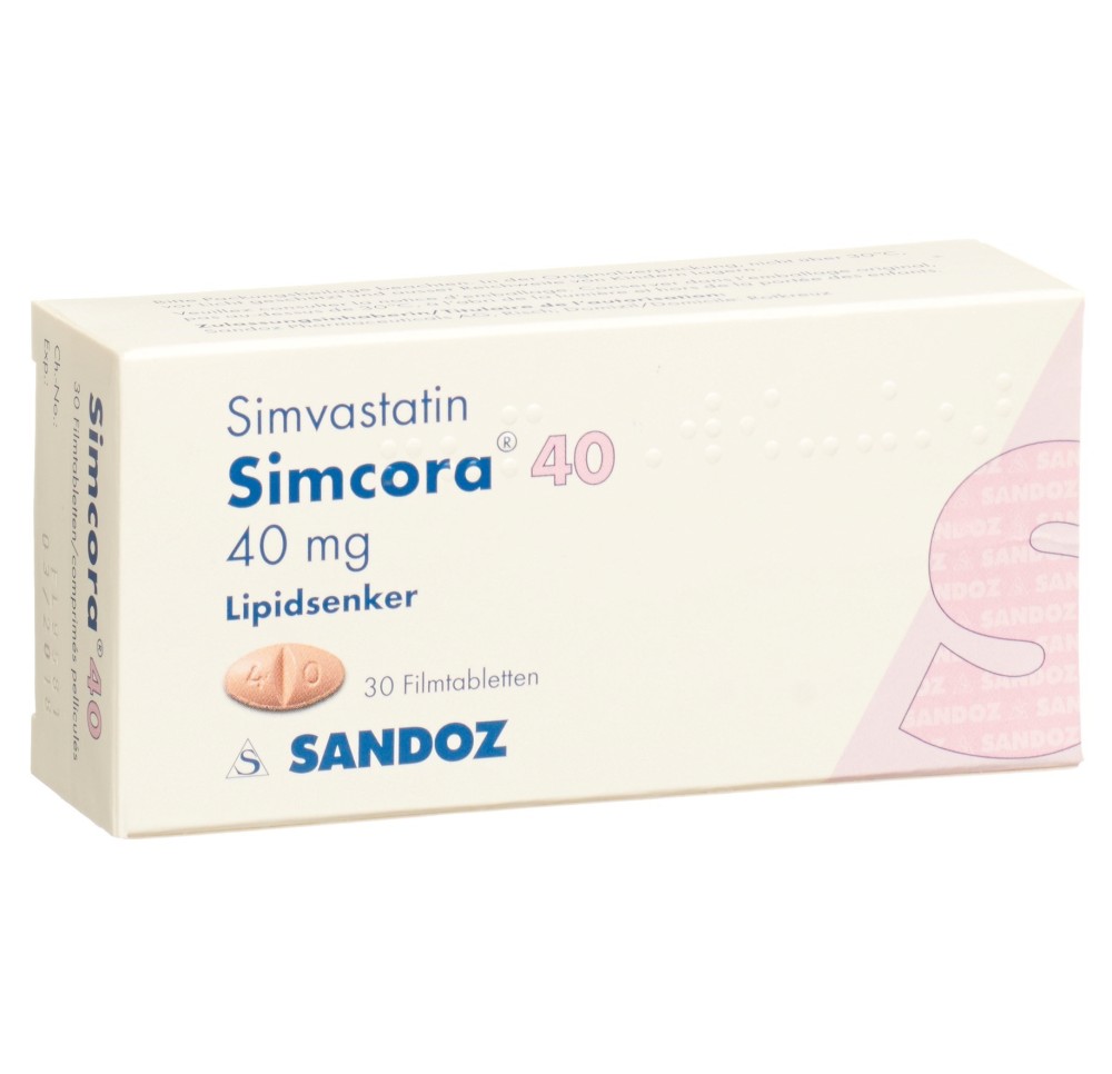 SIMCORA cpr pell 40 mg 30 pce SIMCORA cpr pell 40 mg 30 pce