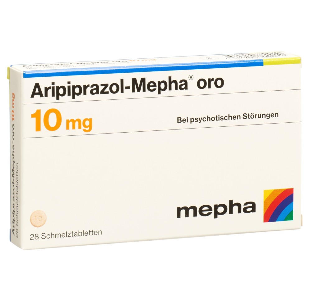 ARIPIPRAZOL Mepha oro cpr orodisp 10 mg 28 pce ARIPIPRAZOL Mepha oro cpr orodisp 10 mg 28 pce