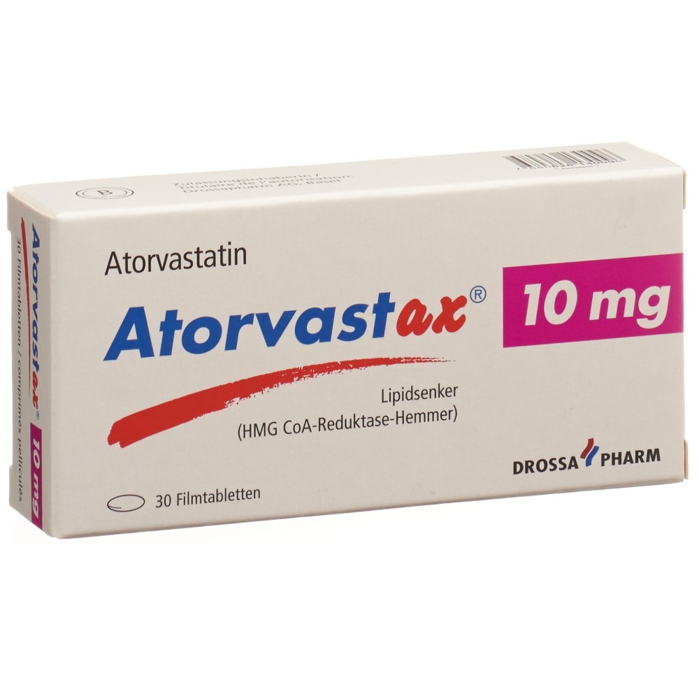 ATORVASTAX cpr pell 10 mg 30 pce ATORVASTAX cpr pell 10 mg 30 pce