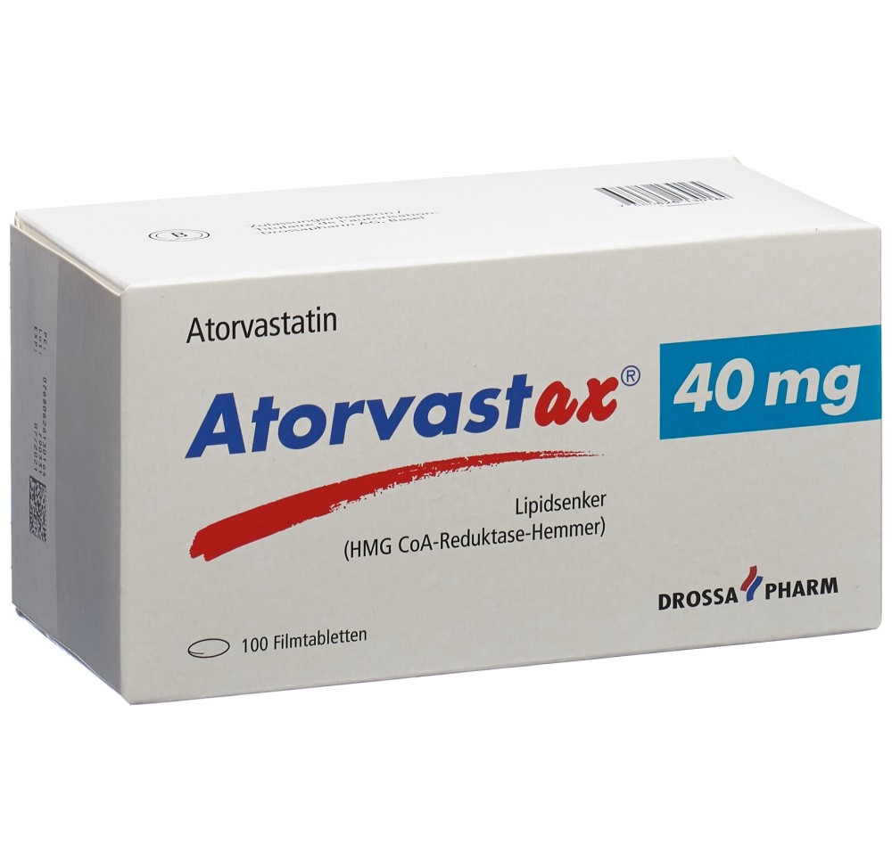 ATORVASTAX cpr pell 40 mg 100 pce ATORVASTAX cpr pell 40 mg 100 pce