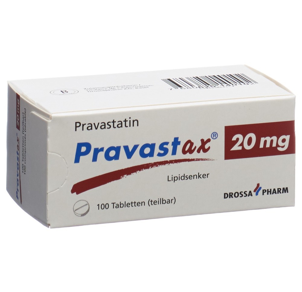 PRAVASTAX cpr 20 mg 100 pce PRAVASTAX cpr 20 mg 100 pce