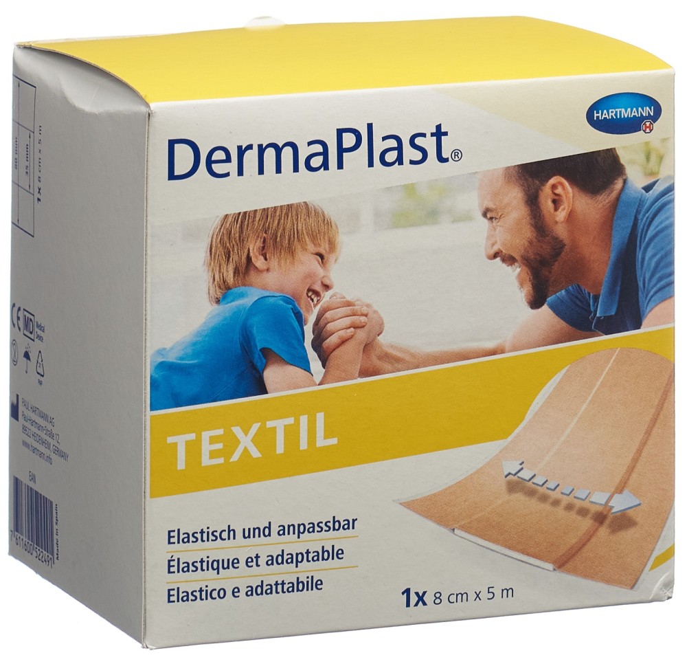 DERMAPLAST Textil pansement rapide 8cmx5m rouleau