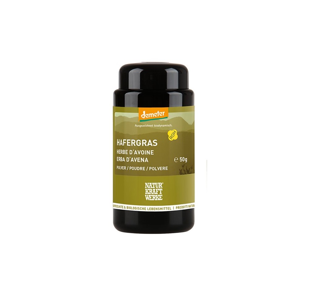 NATURKRAFTWERKE Herbe d'avoine Poudre Demeter 50 g