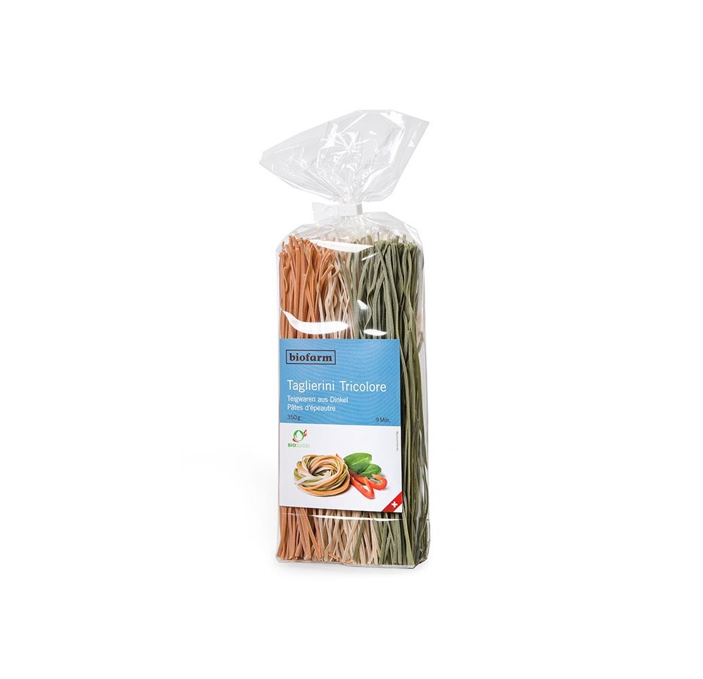 BIOFARM taglierini d'épeautre tricolore 350 g