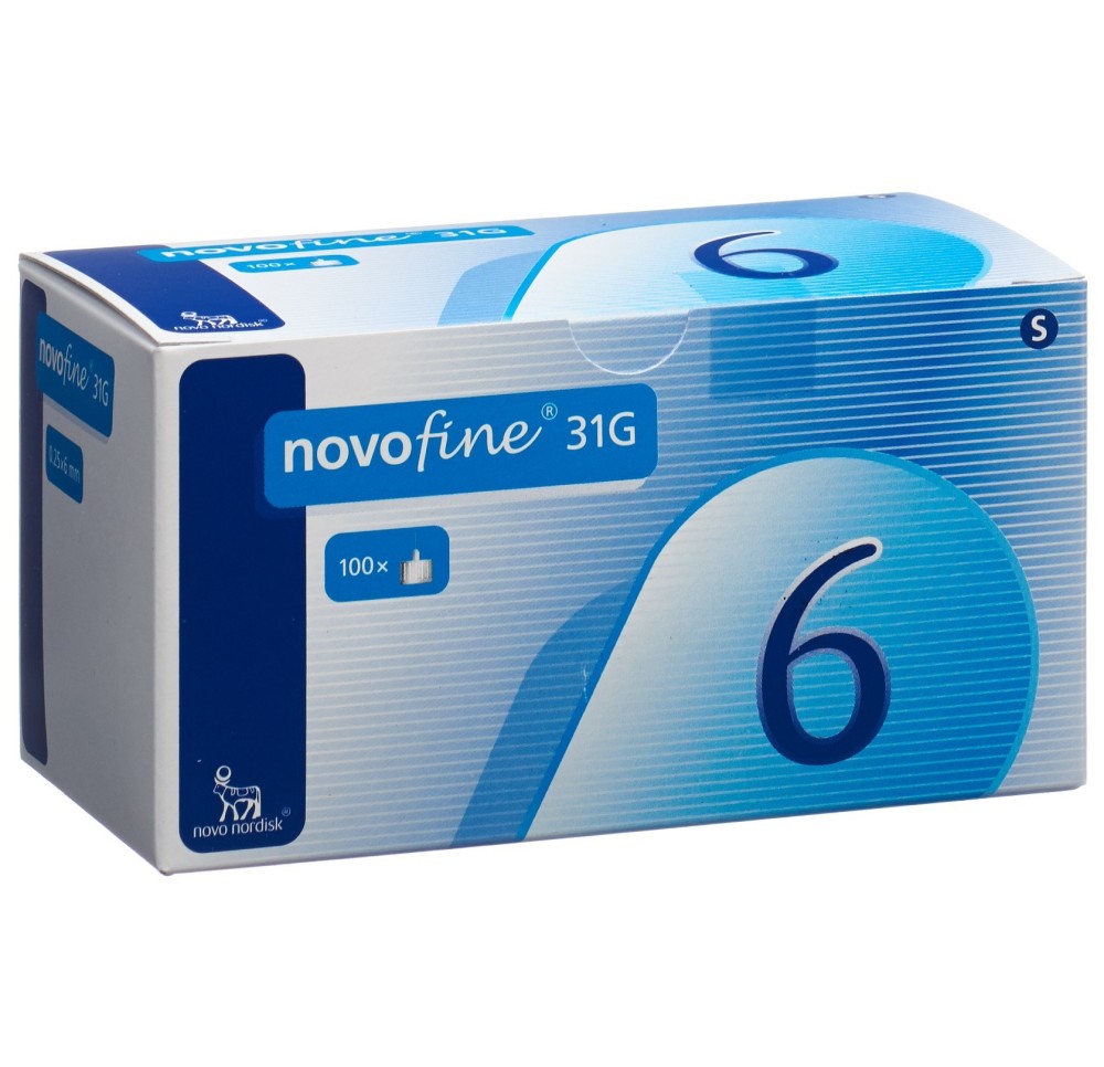 NOVOFINE (IP-APS) aiguilles inject 31G 6mm 100 pce