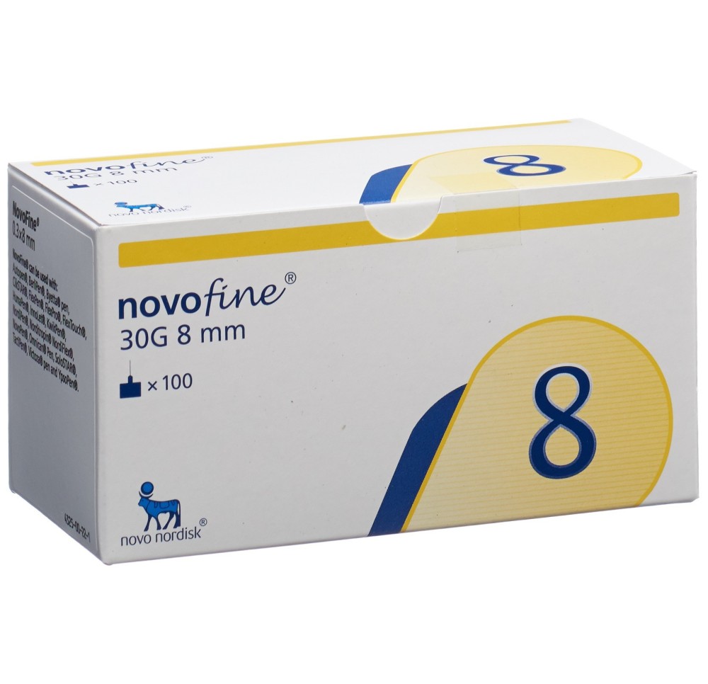 NOVOFINE (IP-APS) aiguilles inject 30G 8mm 100 pce