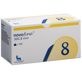 NOVOFINE (IP-APS) aiguilles inject 30G 8mm 100 pce