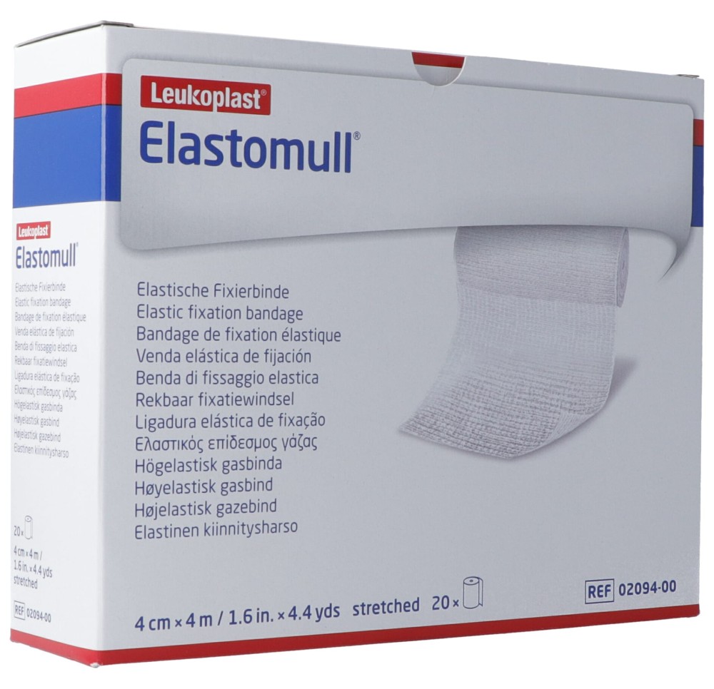 ELASTOMULL bande fix 4mx4cm poly 20 pce
