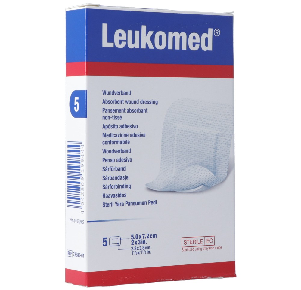LEUKOMED pans abso non-tis 7.2x5cm 5 pce
