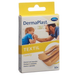 DERMAPLAST Textil Family strips ass 32 pce