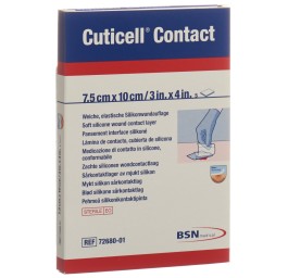 CUTICELL Contact pansem silic plaie 7.5x10cm 5 pce