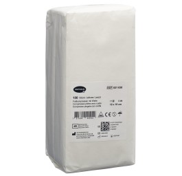 IVF compr pli av ouate typ 17 10x10cm 8c 100 pce